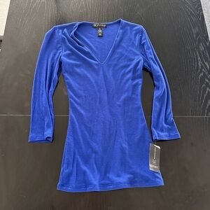 NWT INC International Concepts Royal Blue Top XS